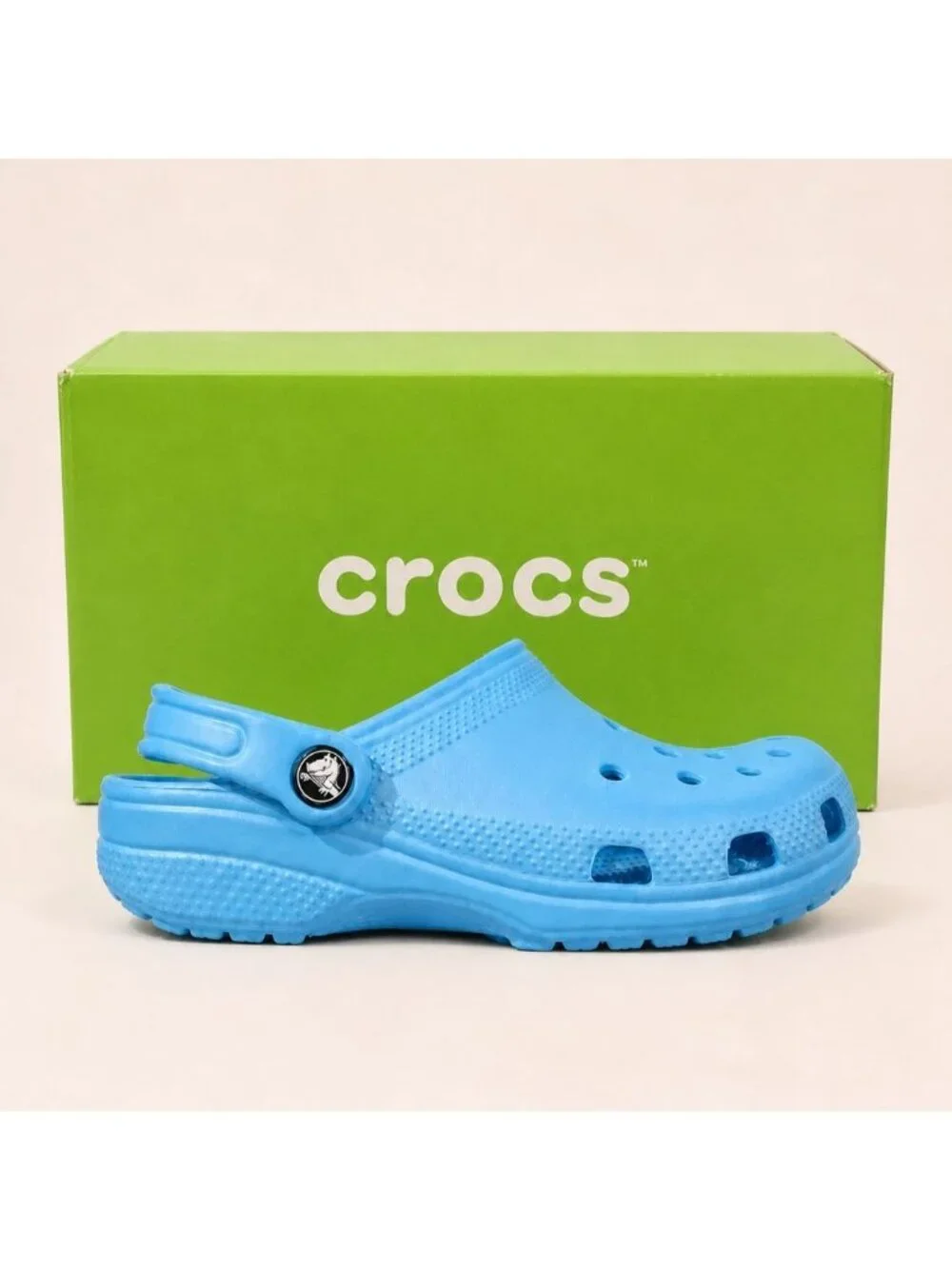Crocs Kids Classic Clogs J4 Venetian Blue 206991-4OX Water Shoes New With Box
